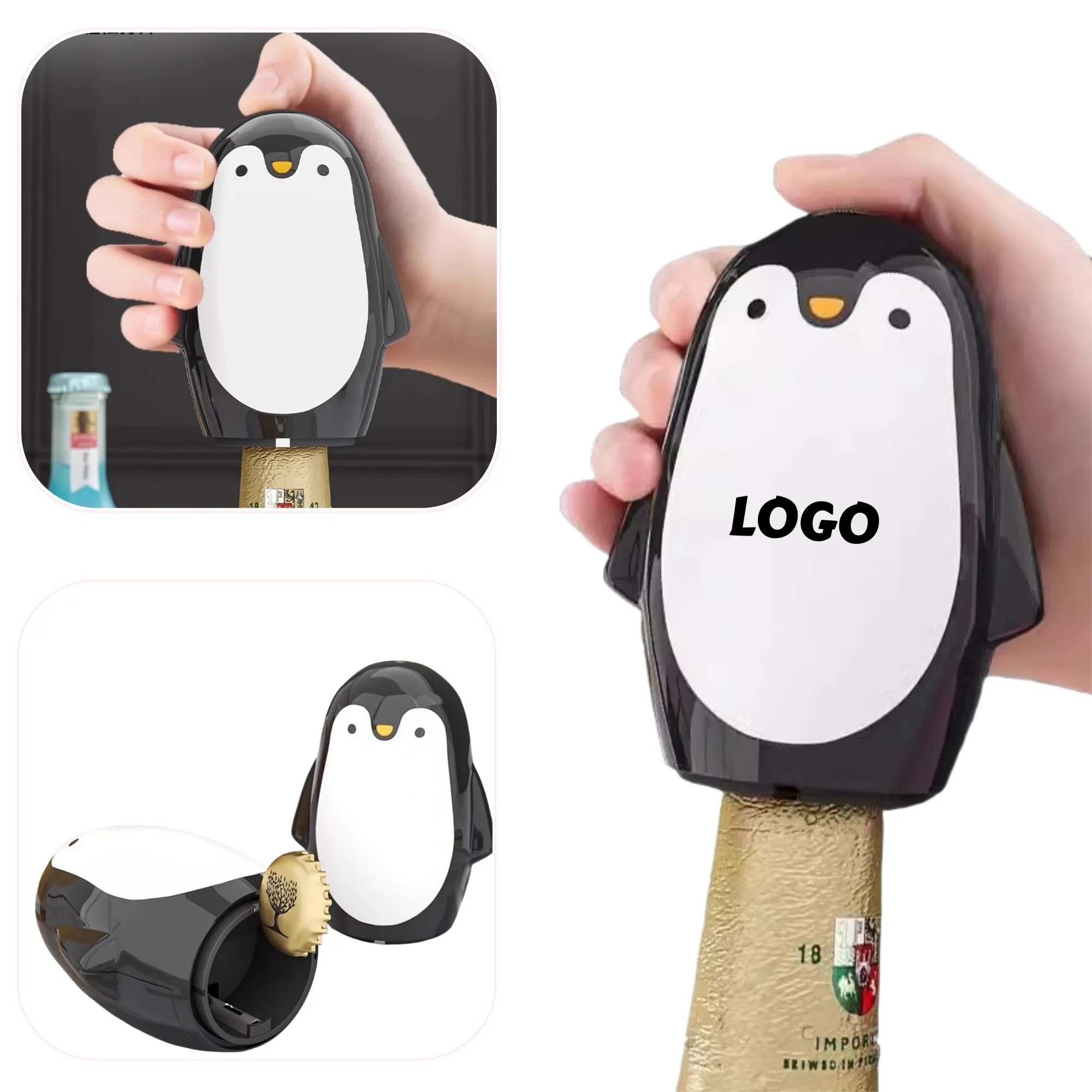 Penguin Shape Bottle Opener Creative Design