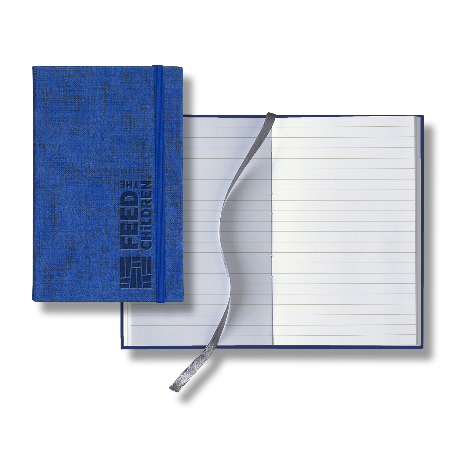 Castelli Linen Banded Pico Lined White Page Journal 11