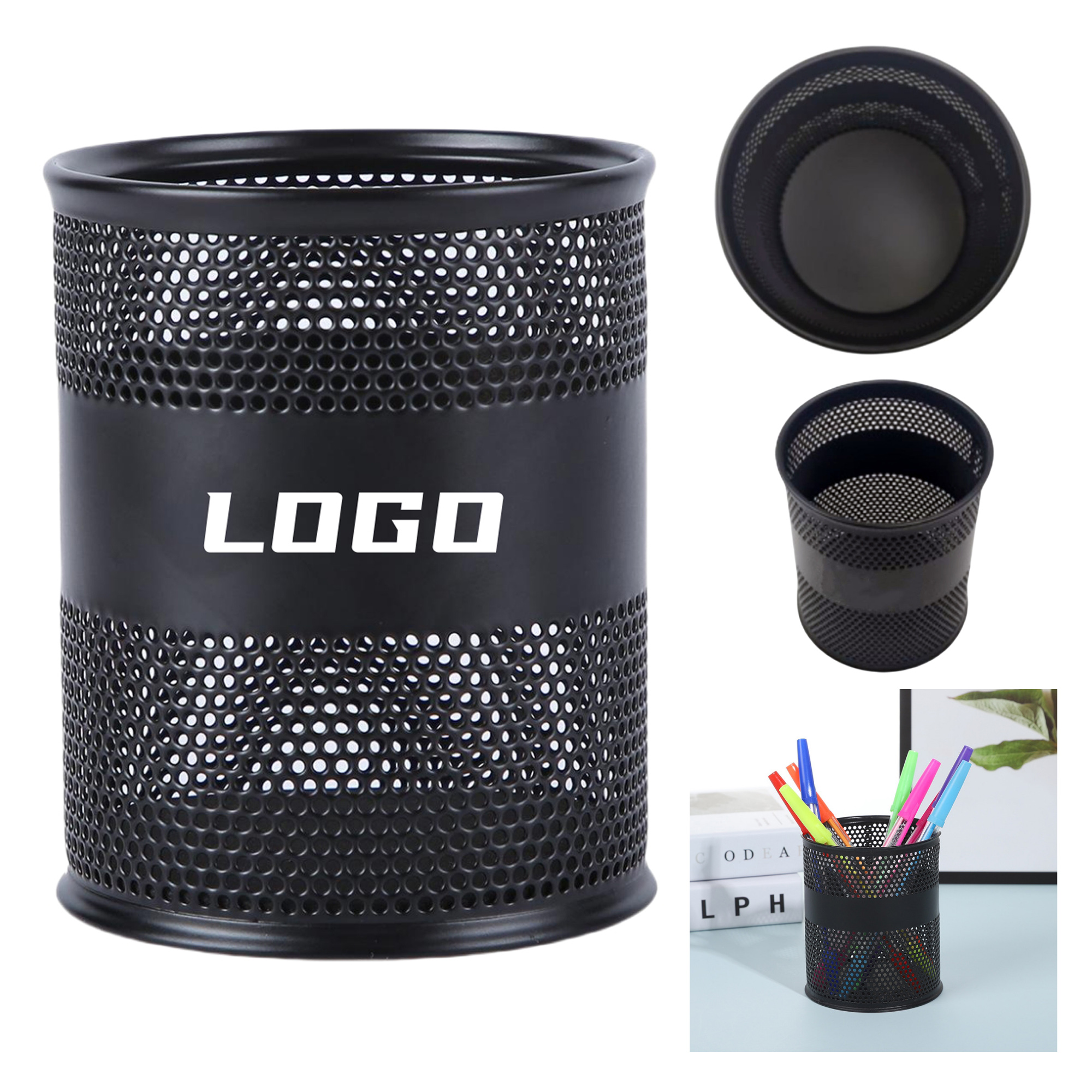 Sturdy Iron Round Pen Holder 3