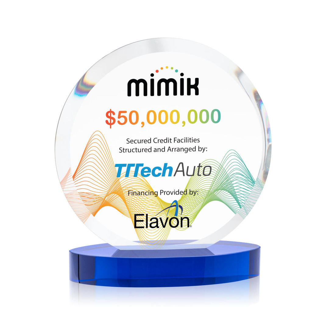 Matlow Circle VividPrint™ Award - Blue 20