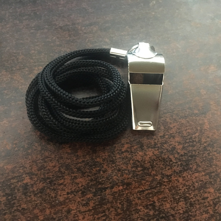 Stainless Steel Sports Whistle with Lanyard 3