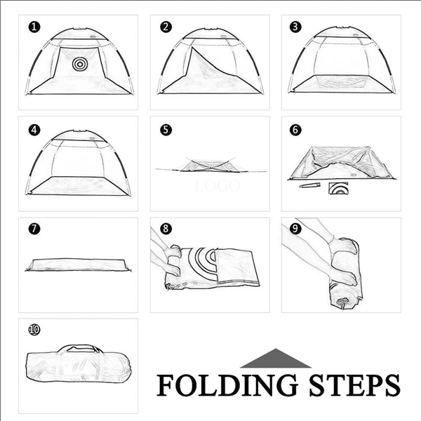 10' Golf Practice Net for Hitting 3