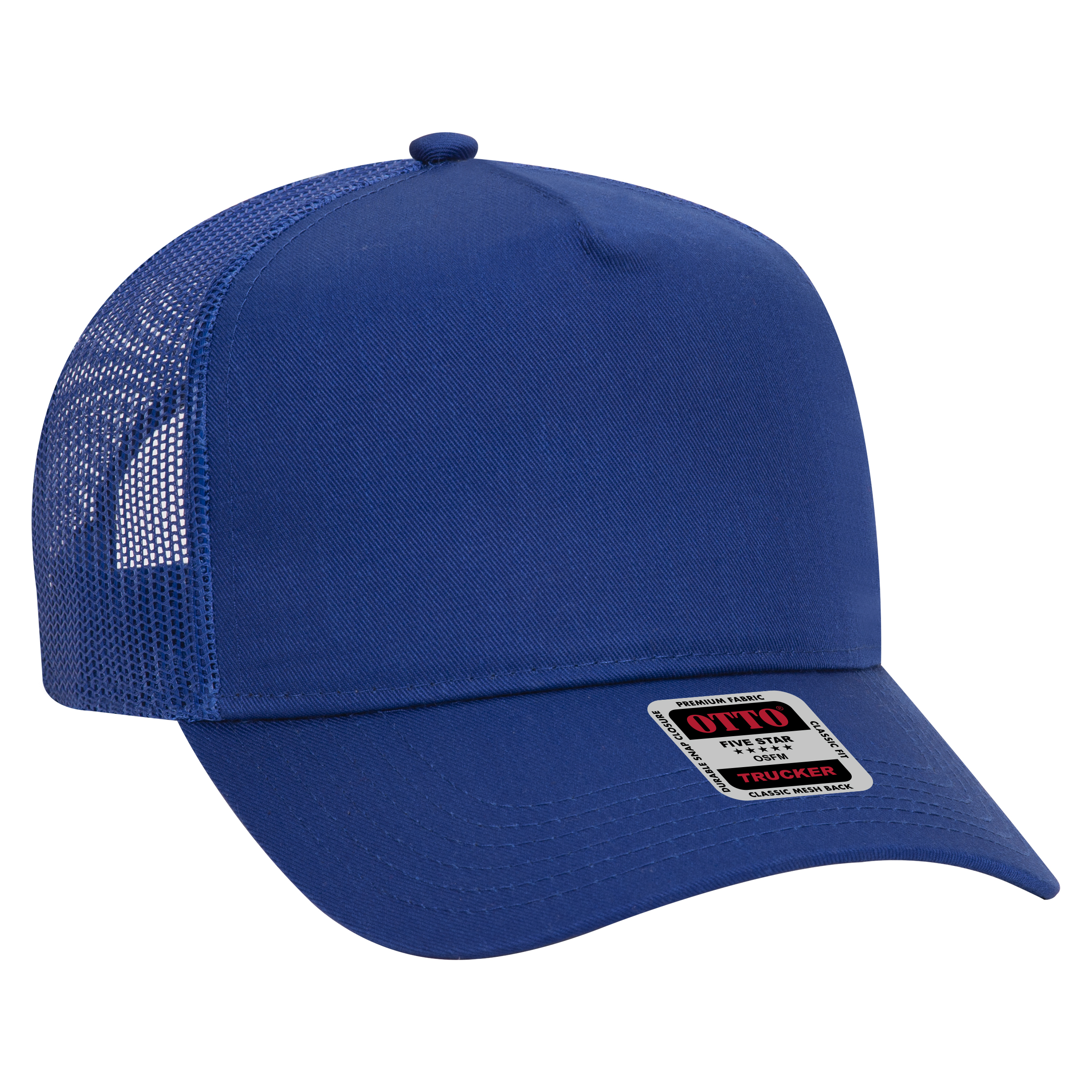 OTTO CAP® 5 Panel Mid Profile Mesh Back Trucker Hat 41