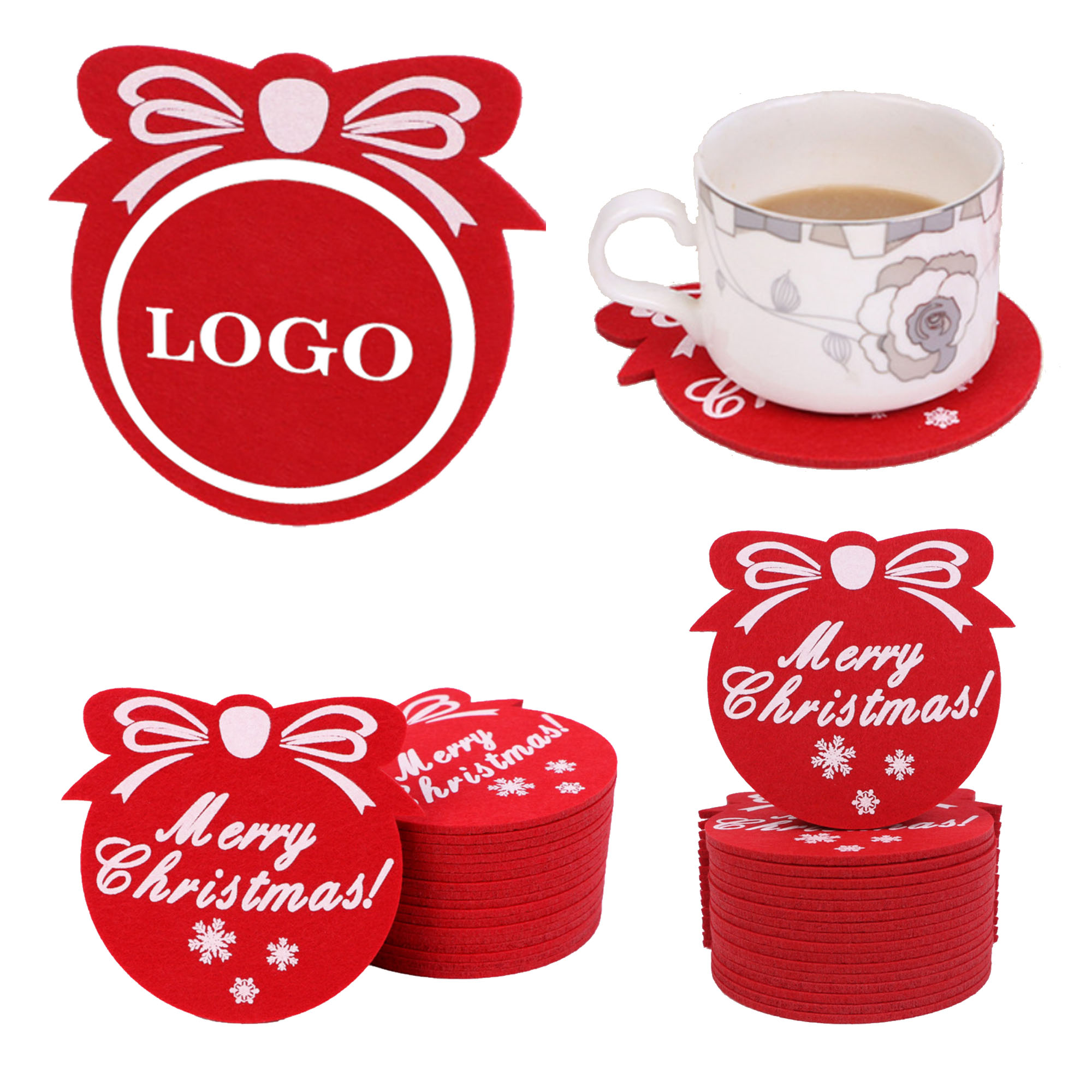 Christmas Felt Coasters 2
