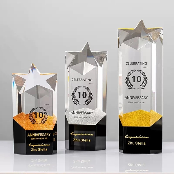 Crystal strar cube awards 2