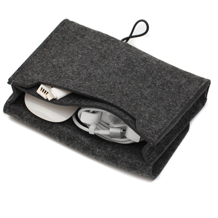 Portable Felt Power Adapter Storage Bag 2