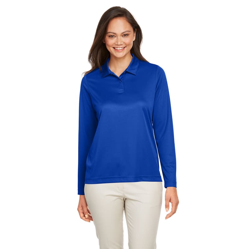 Team 365 Ladies' Zone Performance Long Sleeve Polo 3