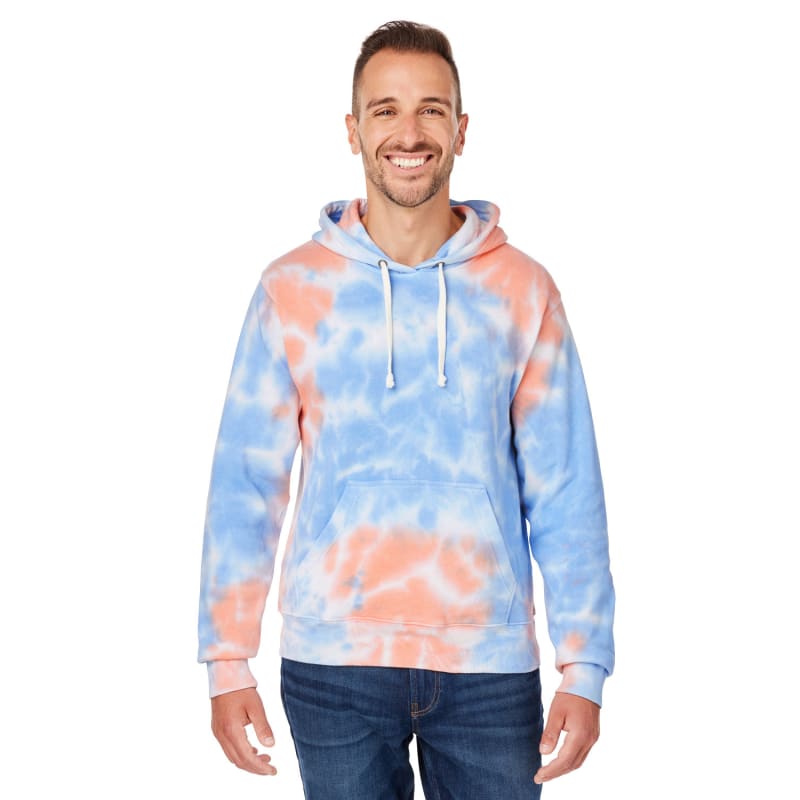 J America Adult Tie-Dye Pullover Hooded Sweatshirt 1