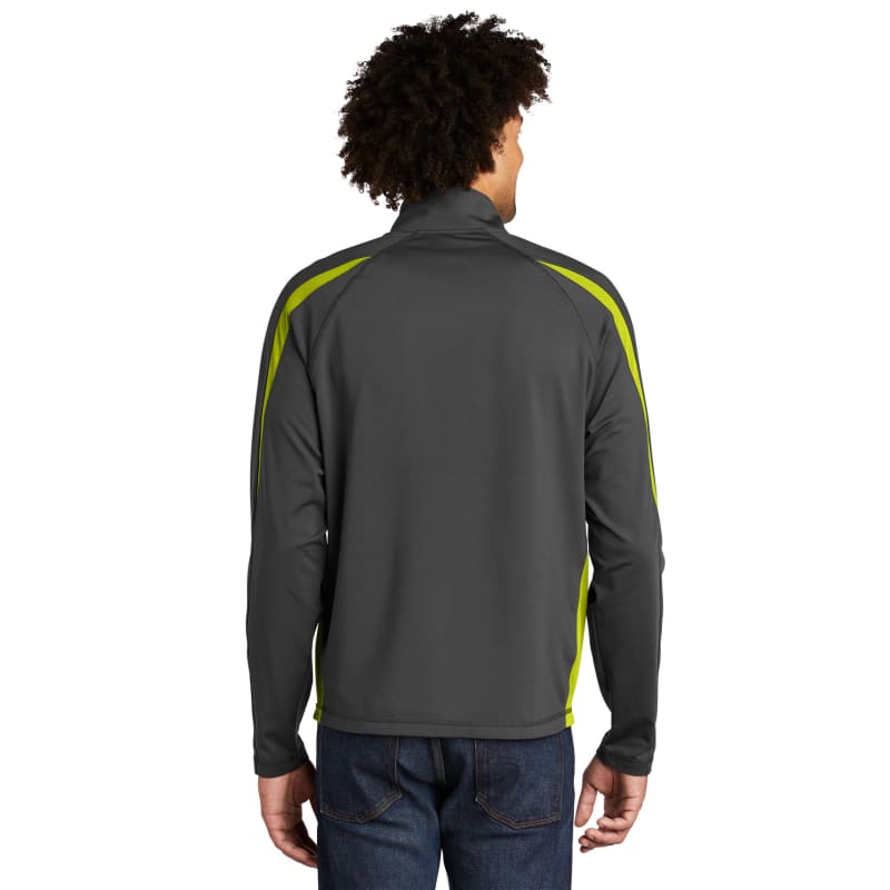 Sport-Tek Sport-Wick Stretch 1/2-Zip Colorblock Pullover., custom hoodie or sweatshirt with logo imprint 26