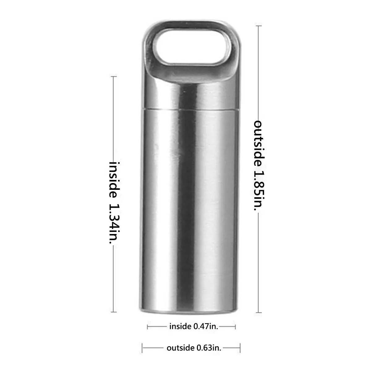 Mini Travel Keychain Emergency Capsule Pill Box 3