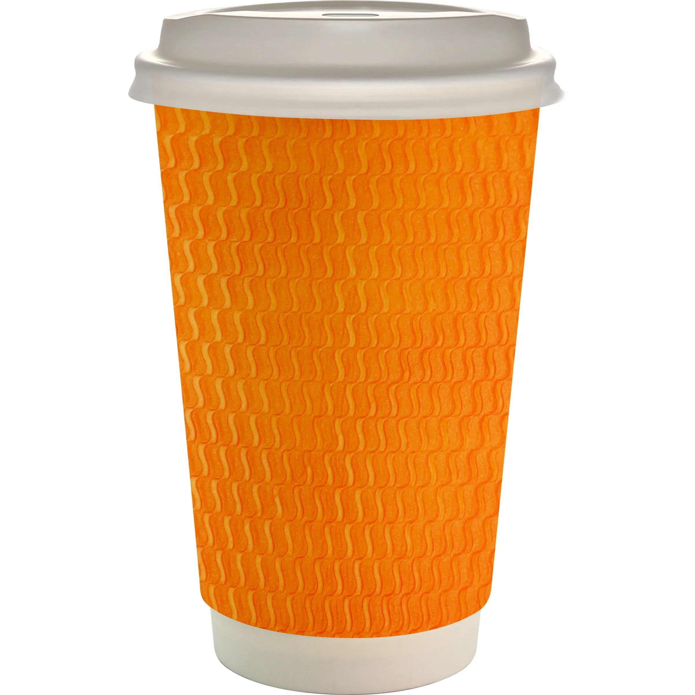 16 oz. Full Color Wave Paper Cup With Lid 14