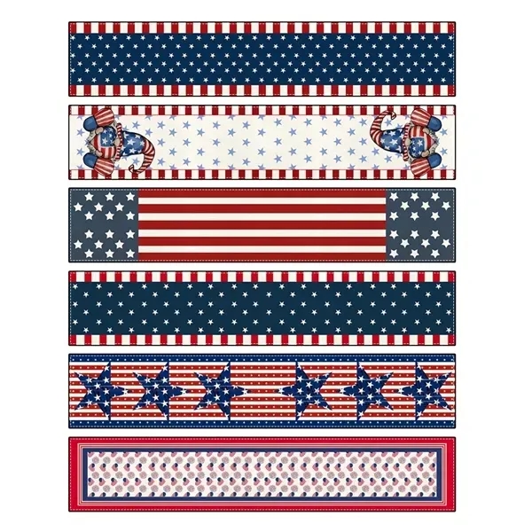 Patriotic Stars & Stripes Table Runner - Americana 9
