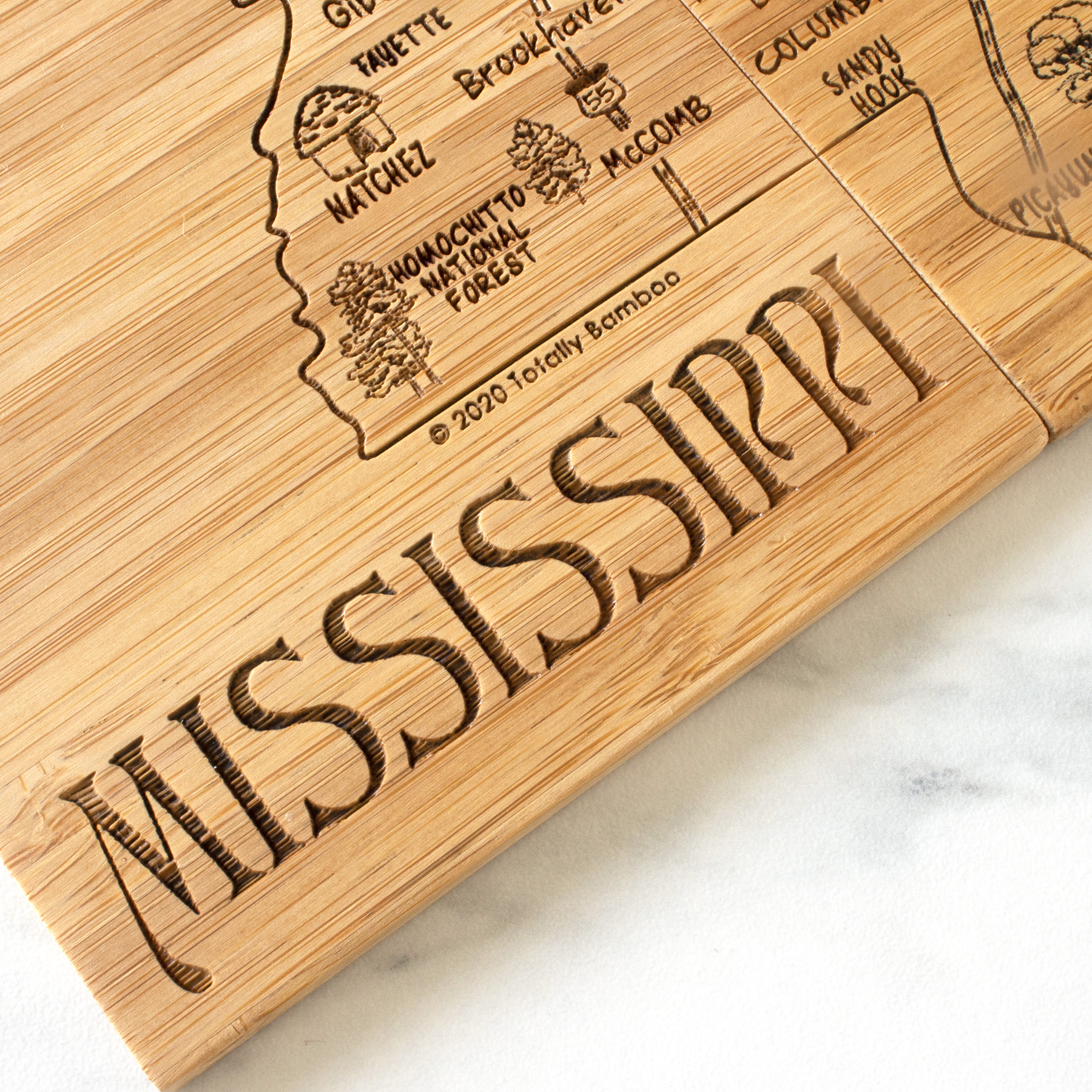 Mississippi Puzzle Coaster Set 6