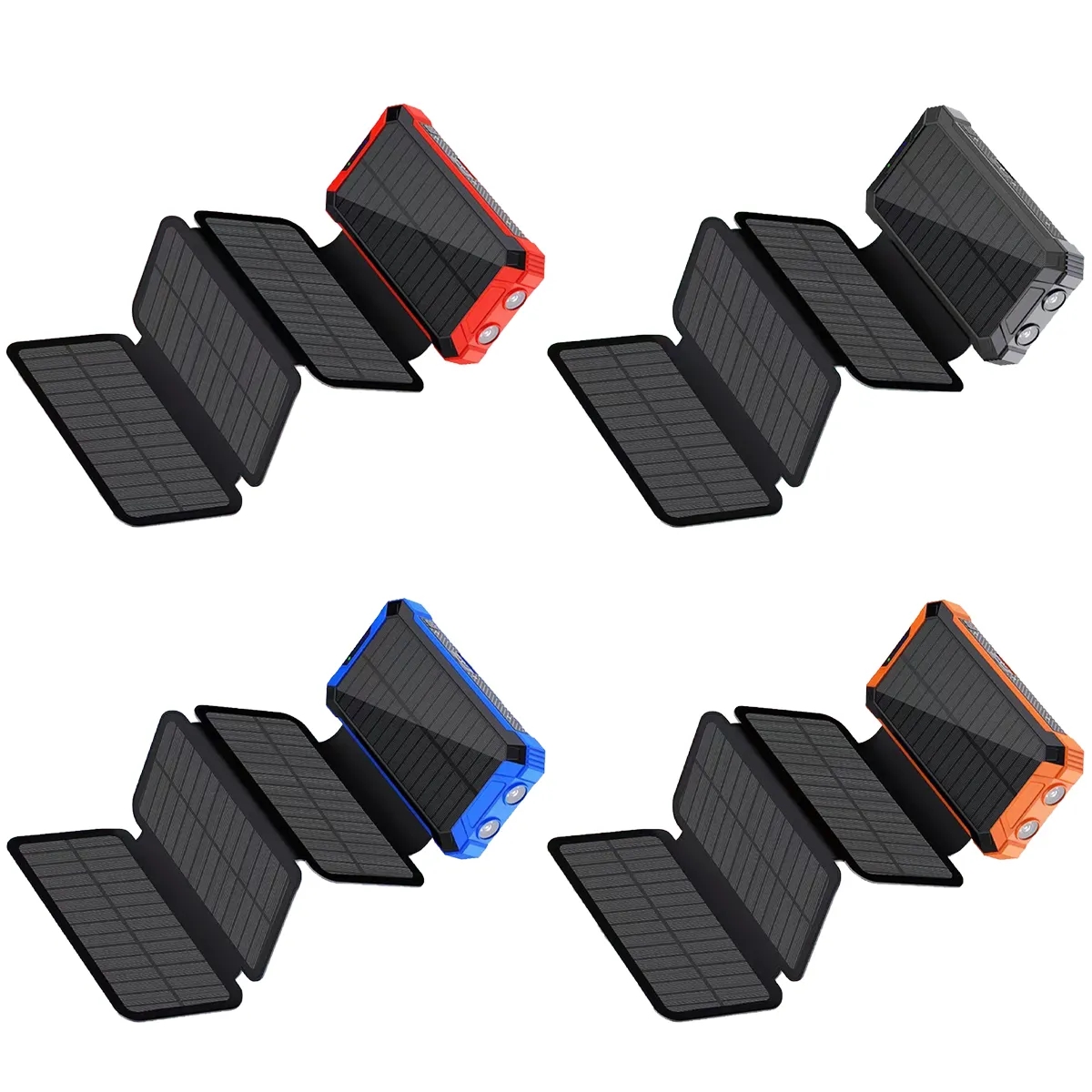 20000mAh Solar Charger with 4 Panels Power Bank 6
