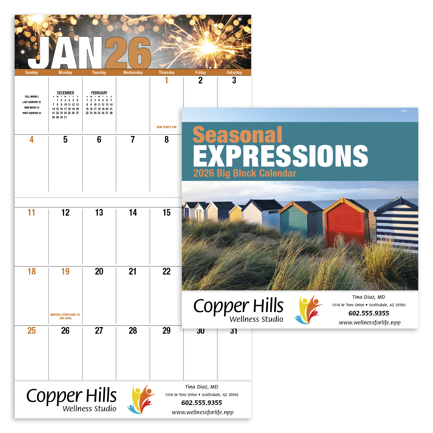 Good Value™ Seasonal Expressions Big Block - Stapled Calendar 57