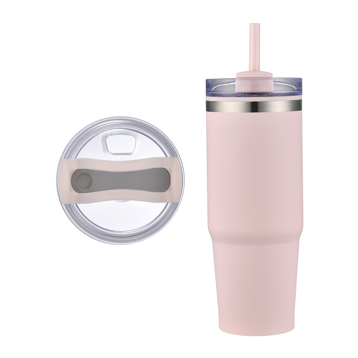 EcoSip 30oz Stainless Steel Outer Tumbler with PP Inner & Straw 8