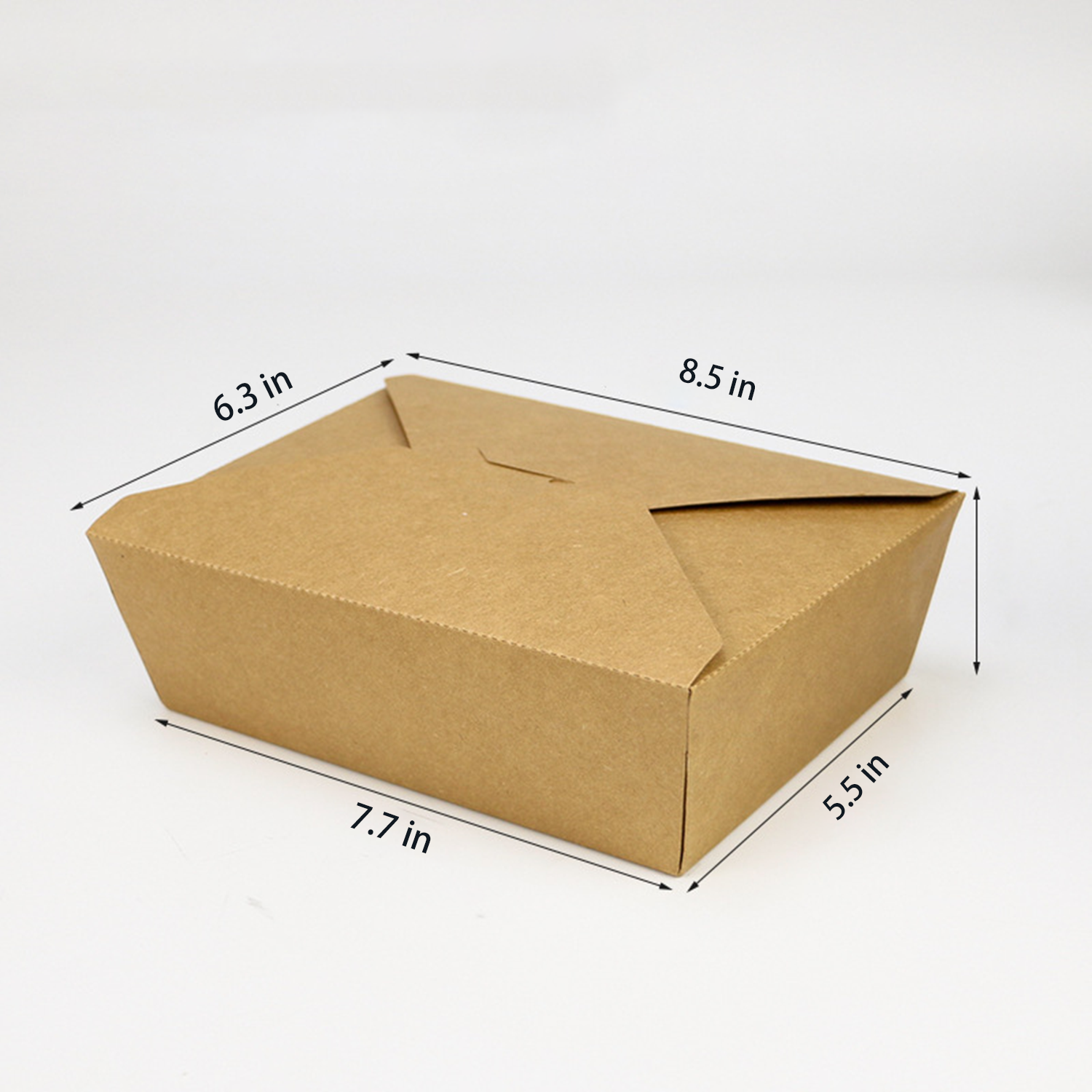 Paper Takeout Box Disposable Food Container w/ Lid 5