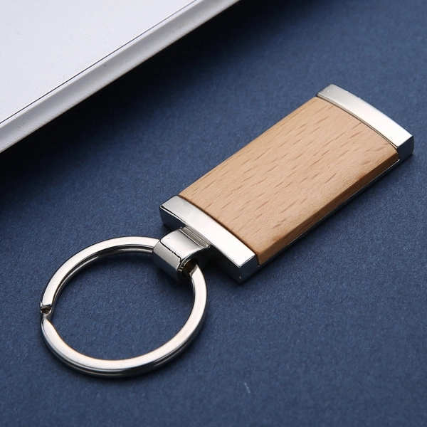 Wood ballpoint pen with keychain gift set 2