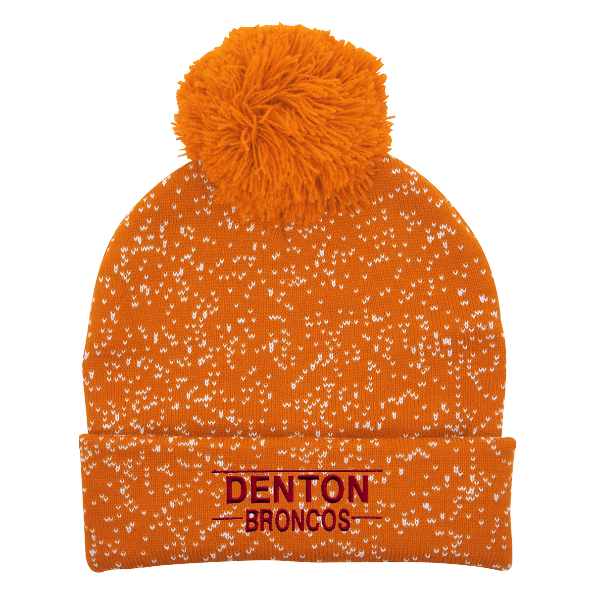 Speckled Pom Beanie With Cuff 2