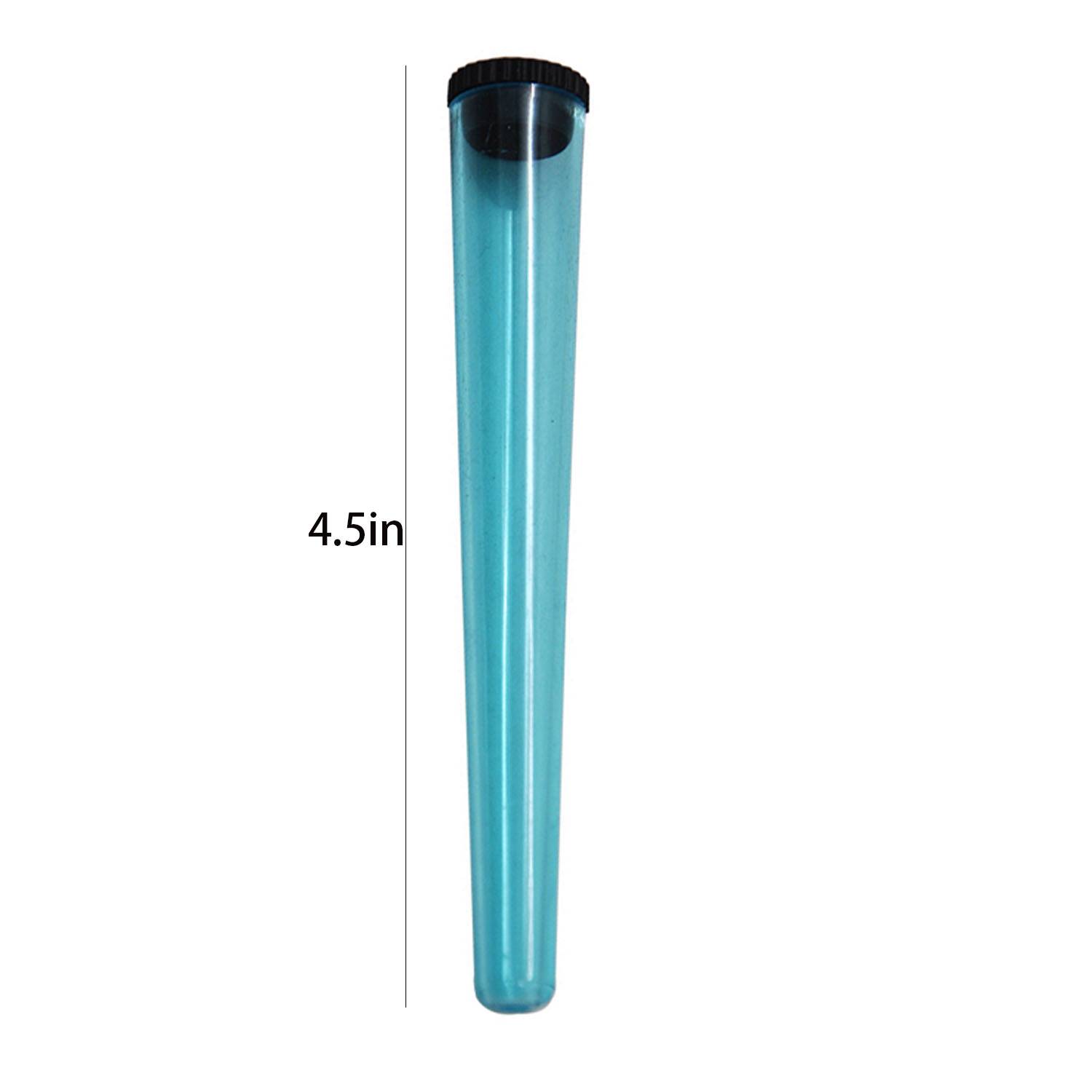 Plastic Tapered Clear storage pill Tube 6