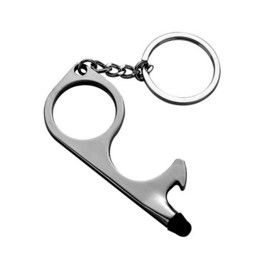 Matt Silver (nickel) Door Opener with Laser Engraving 4