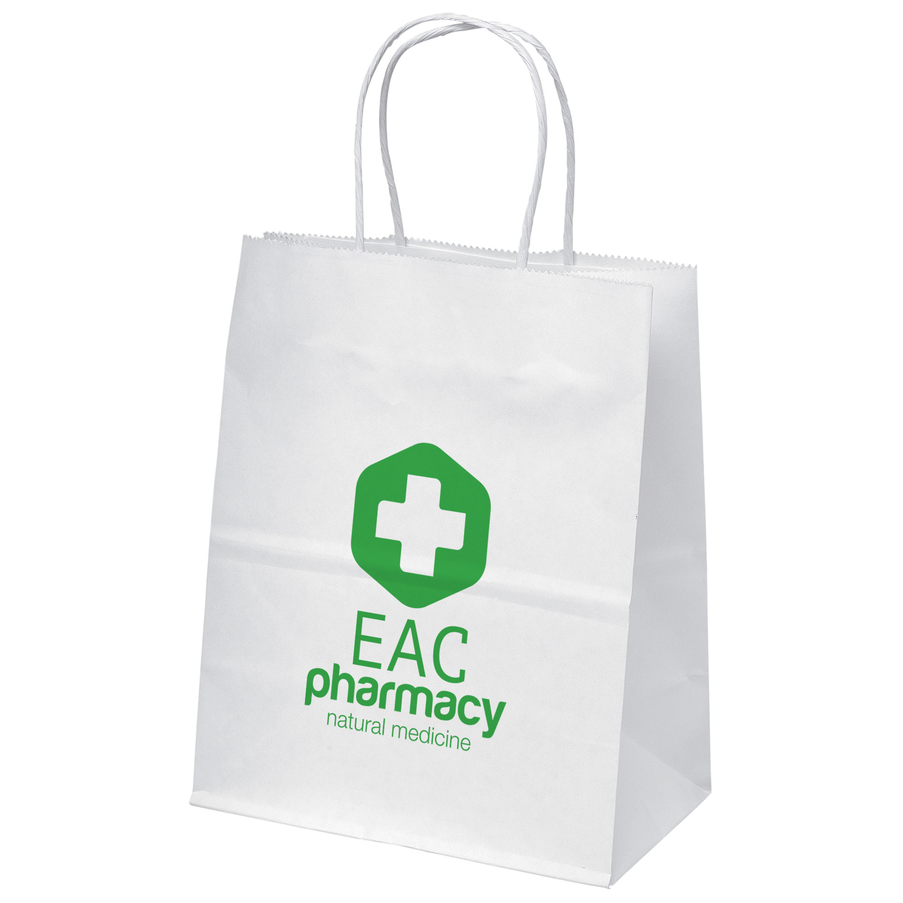 Mini - White Shopper - Flexo Ink Print