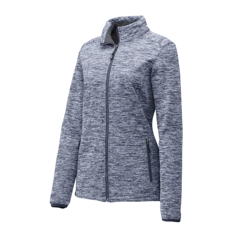 Sport-Tek Women's PosiCharge Electric Heather Soft Shell Jacket. 7