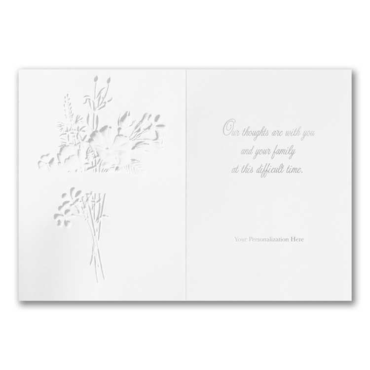 Wildflower Thoughts Sympathy Card 1
