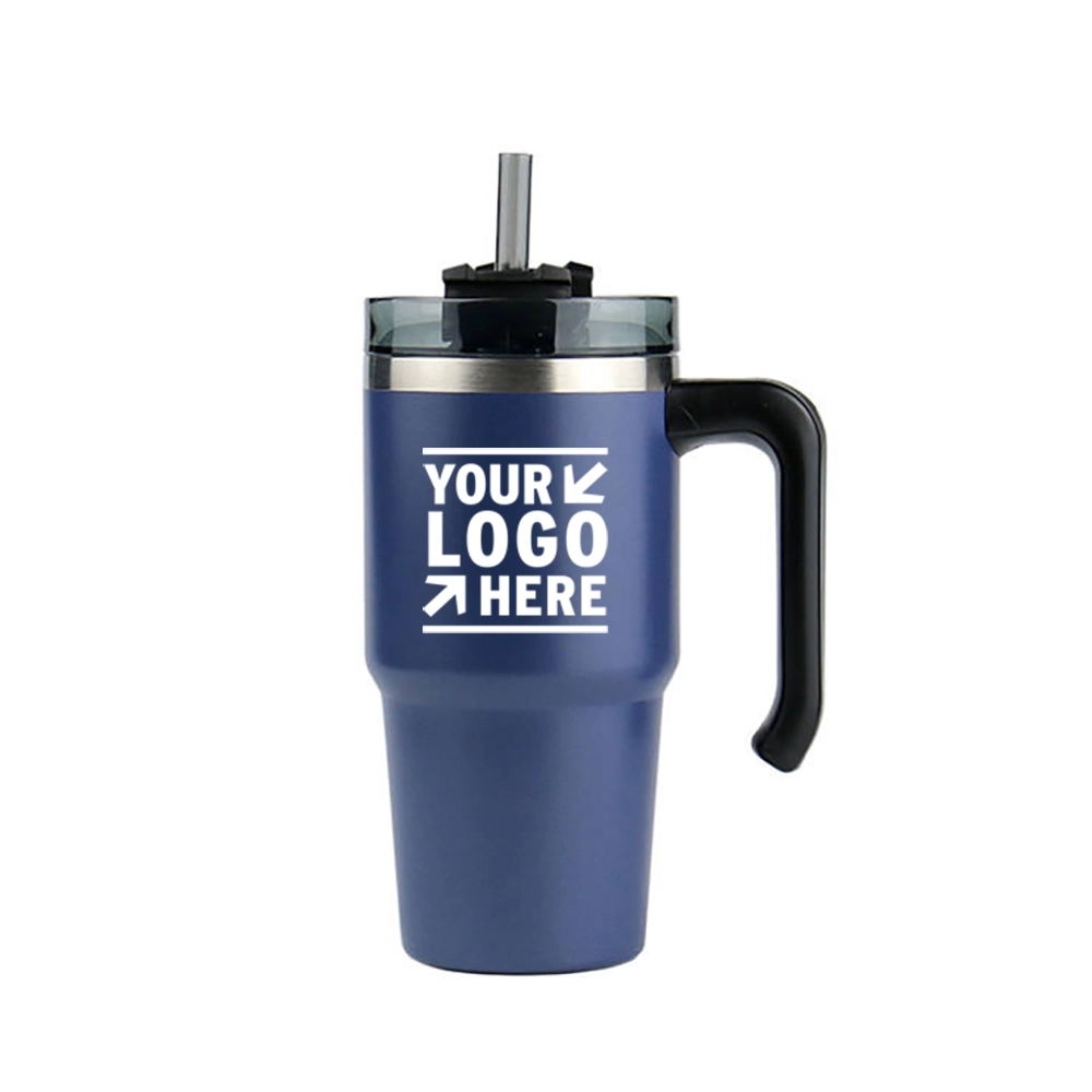 20Oz Stainless Steel Vacuum Insulated Tumbler Straw Lid 1