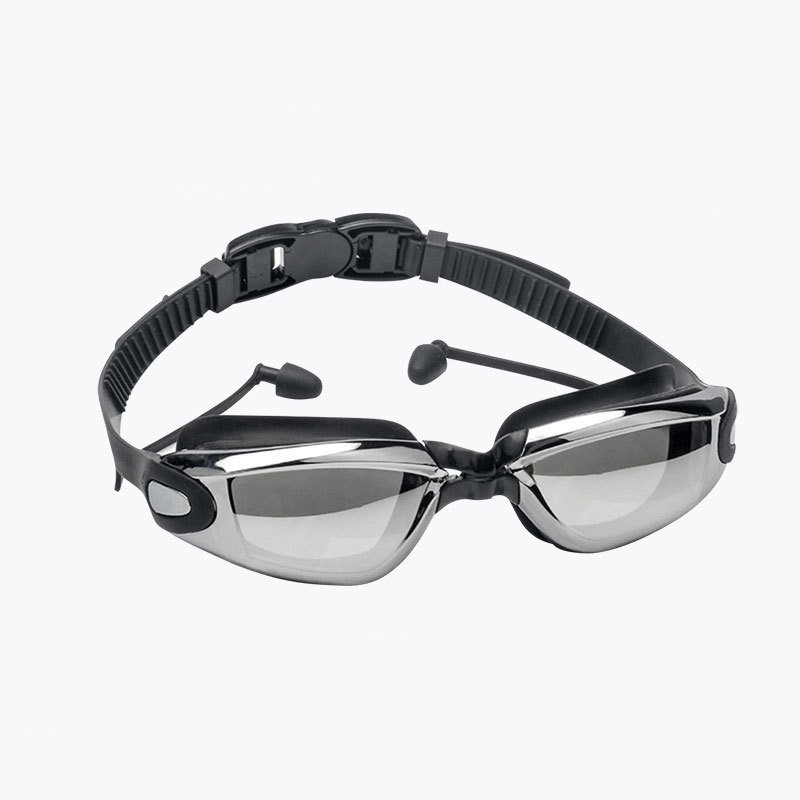 Adult HD Swimming Goggles with Nose Clip Earplugs 2