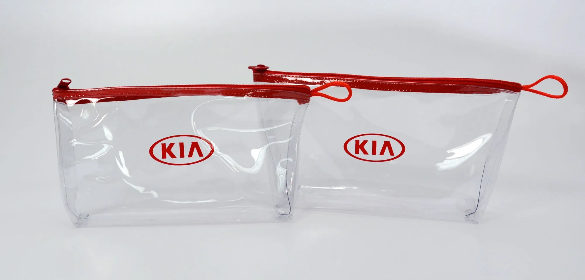 Clear Vinyl Zippered Pouch (8'w x 6"h x 2"d) 4