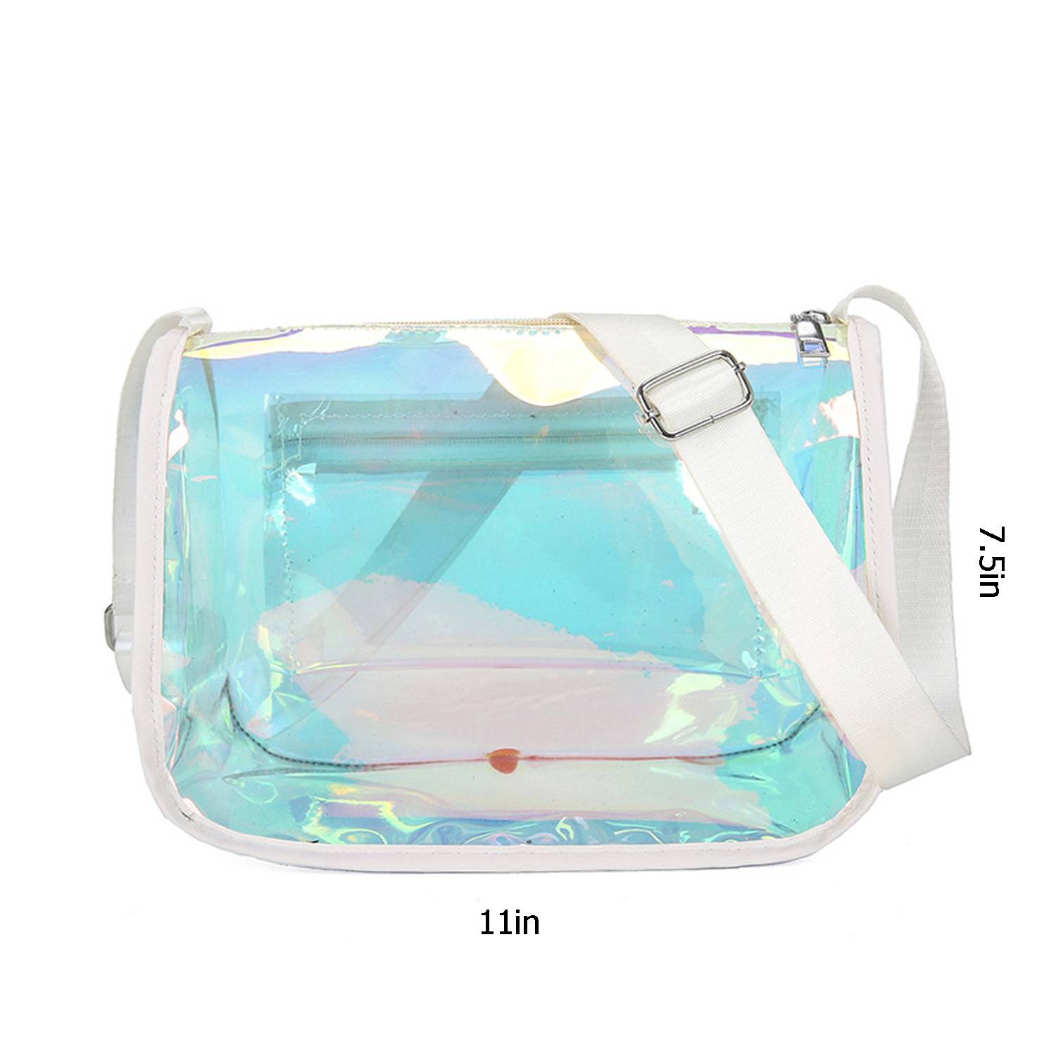 Laser PVC square crossbody bag 5