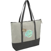 Repose 10oz Recycled Cotton Zippered Tote 23
