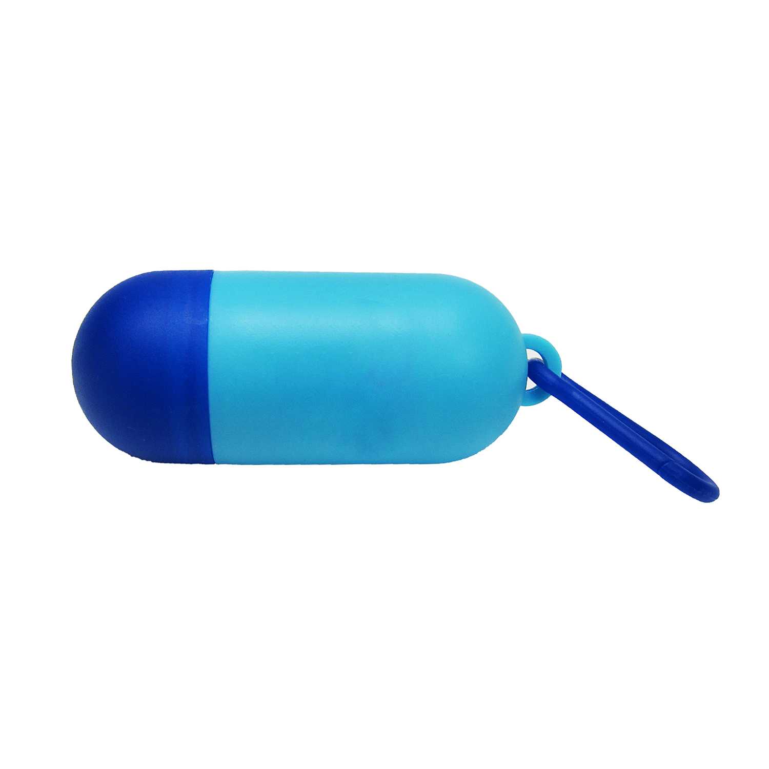 Two-Toned Capsule Shaped Pet Bag Dispenser - 1 Color Imprint