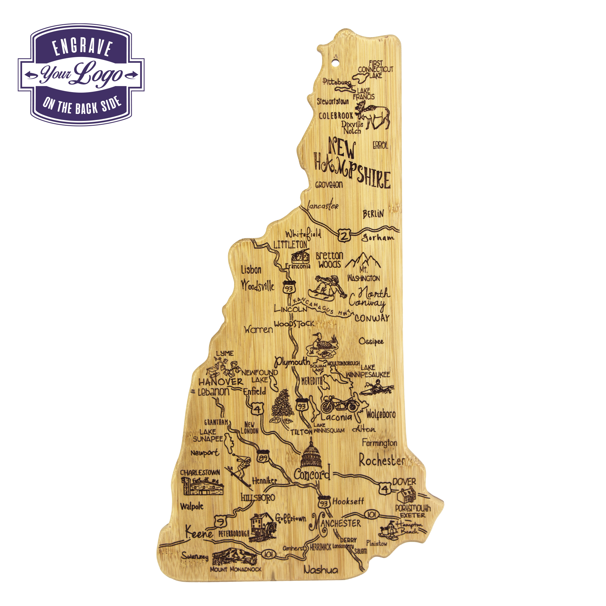 Destination New Hampshire Cutting & Serving Board