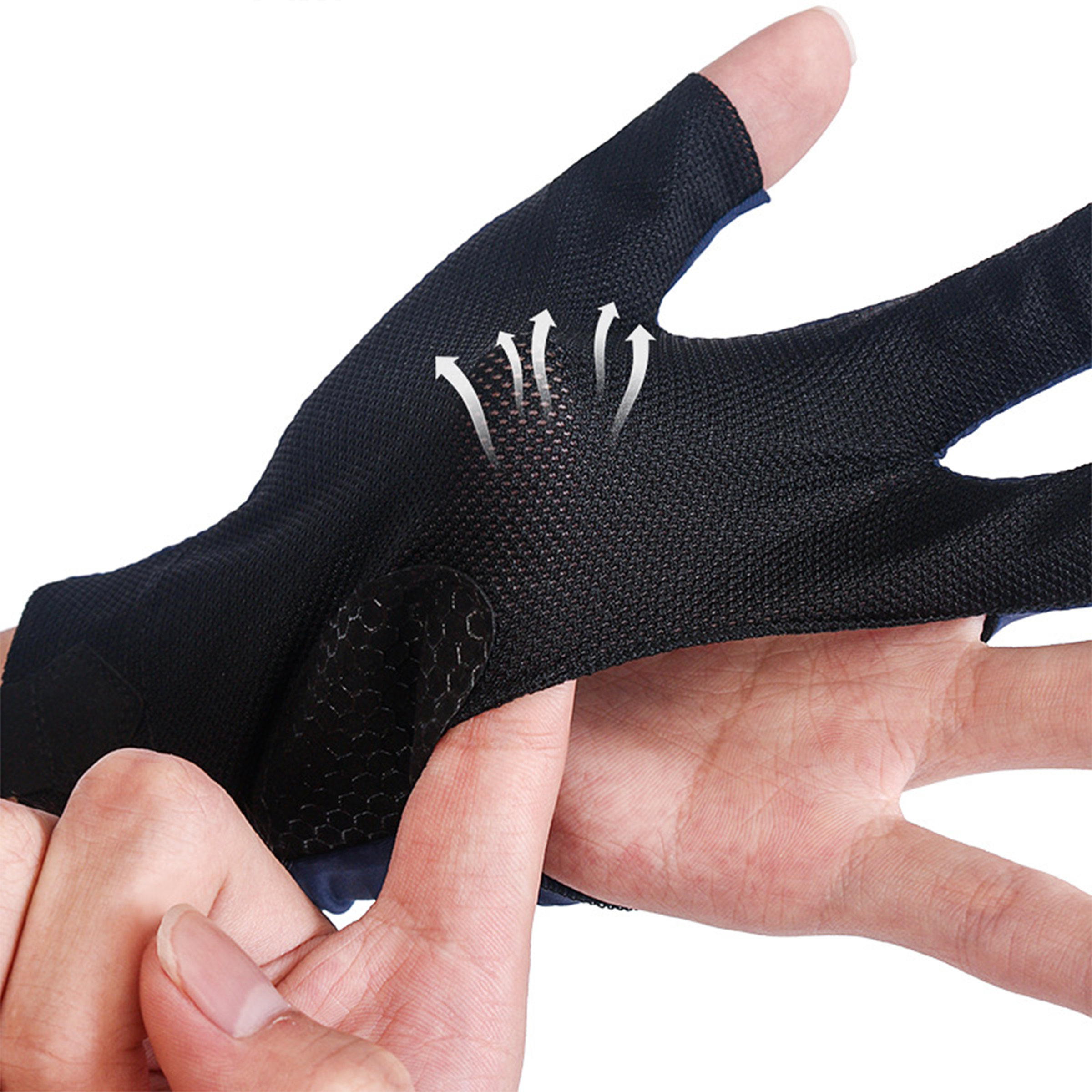 Mesh Anti Slip Table Tennis Touchscreen Gloves 2