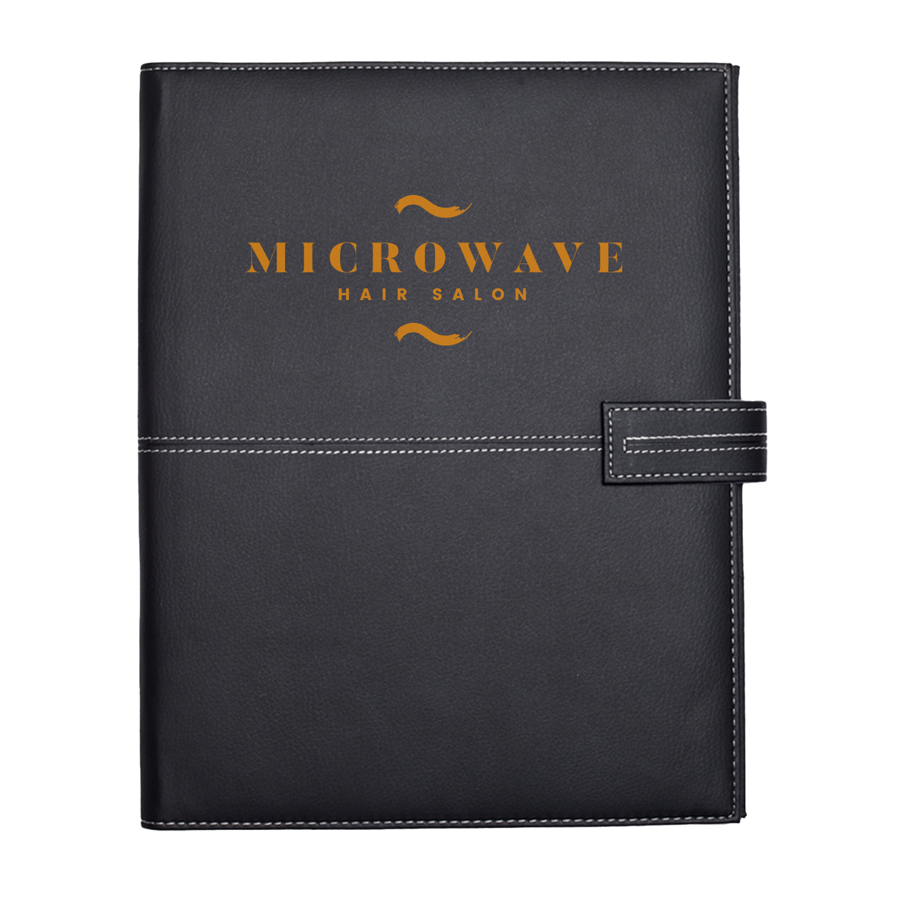 White Stitch Leather Portfolios