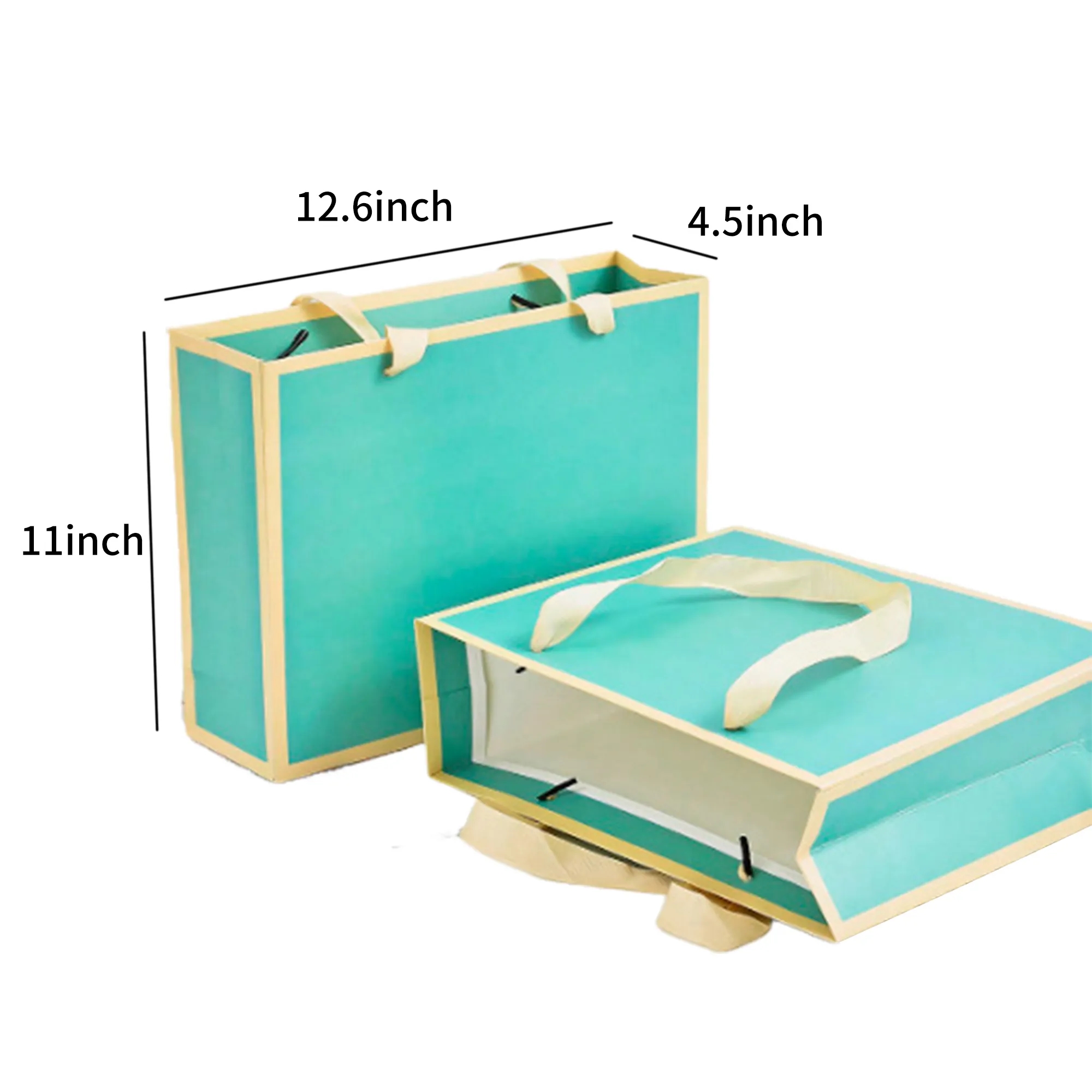 Durable White Cardboard Gift Bag 5
