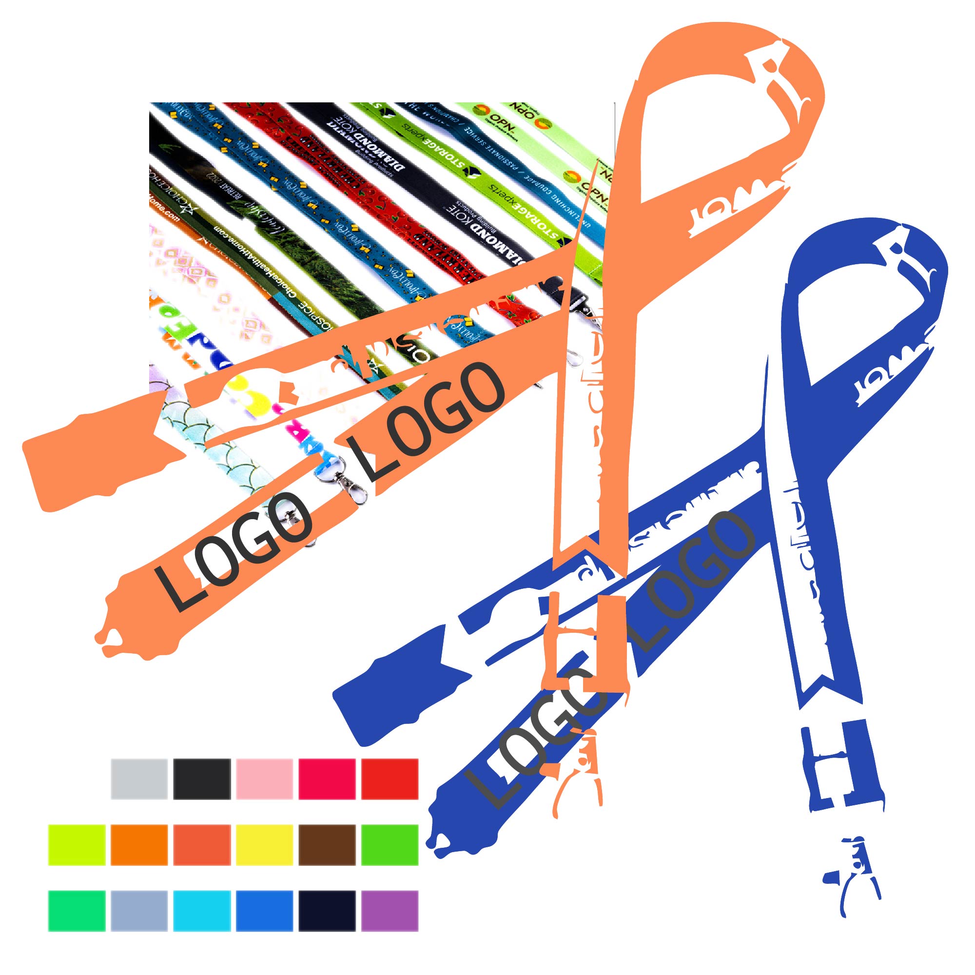3/4" Polyester Full Color Sublimated Lanyard 3