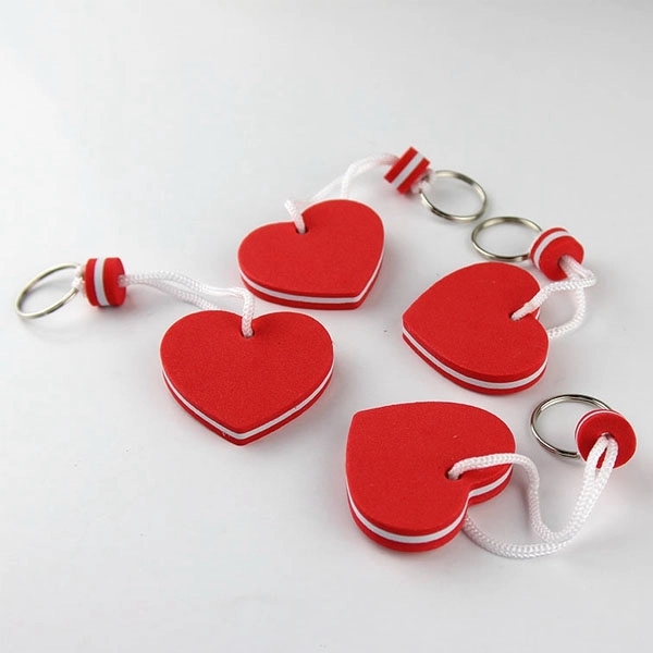 Heart shape EVA Floating Key Chain 4