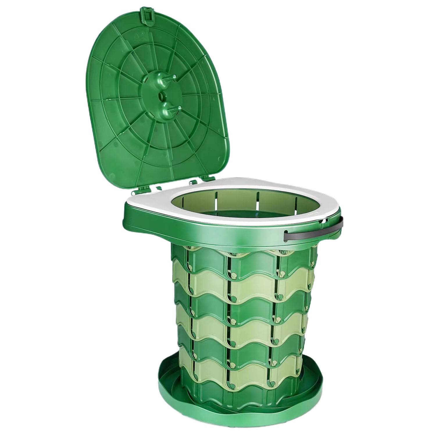 Heavy Duty Portable Foldable Plastic Camping Toilet 8
