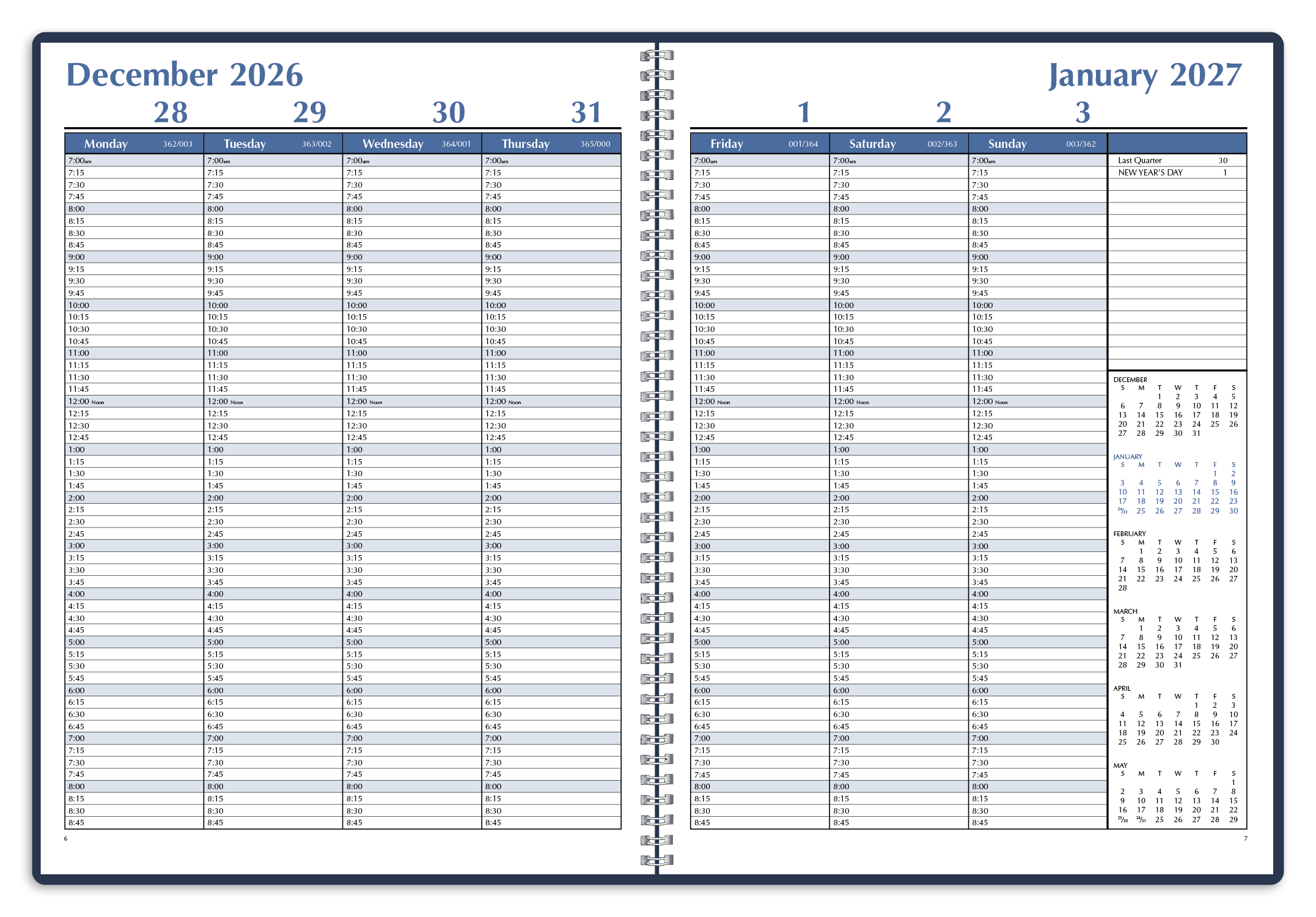 Triumph® Calendars Weekly Time Manager 56