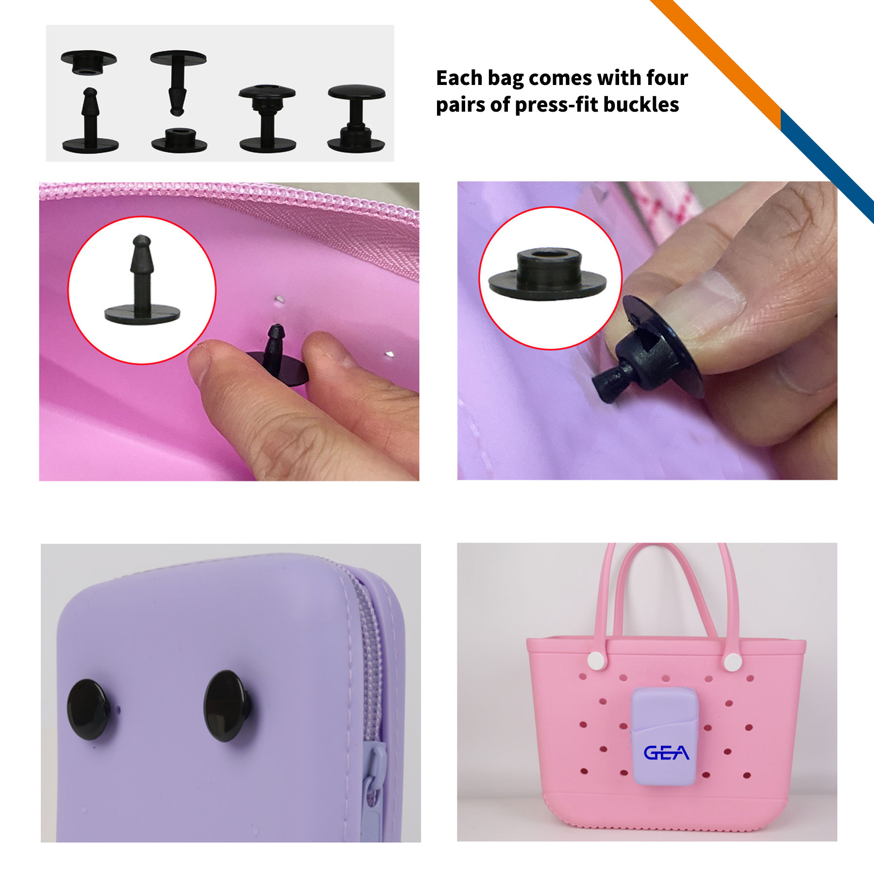Rowe Holey Beach Tote Silicone Zipper Phone Pouch 10
