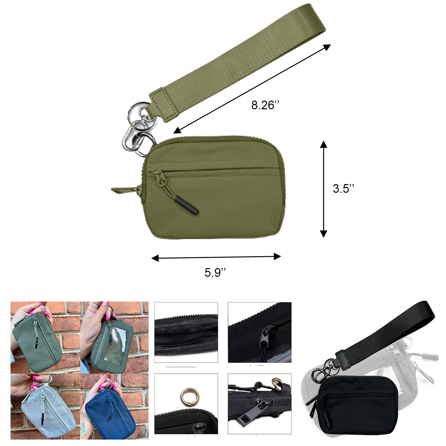 Zippered Card Case With Id Window 2