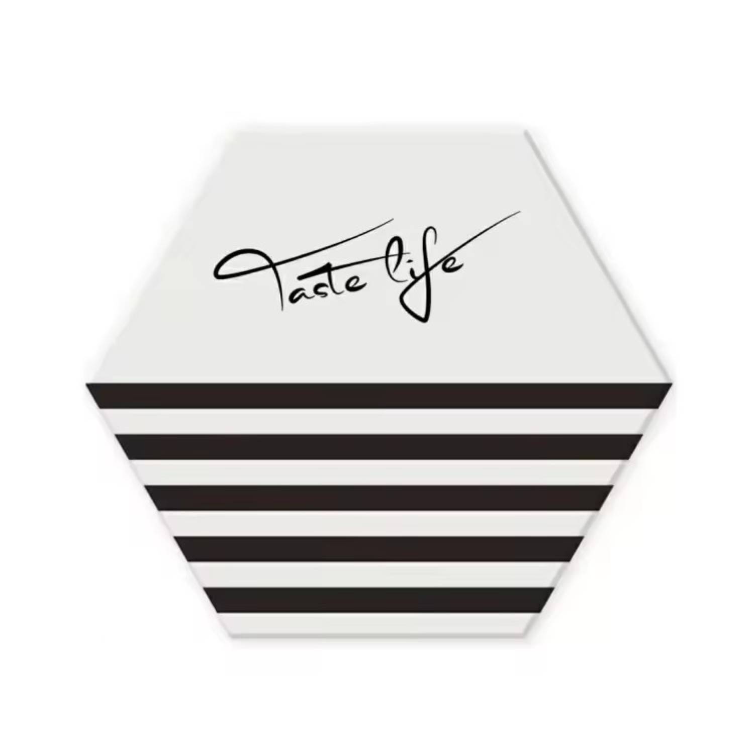 Hexagon Ceramic Coaster with Cork Base 2