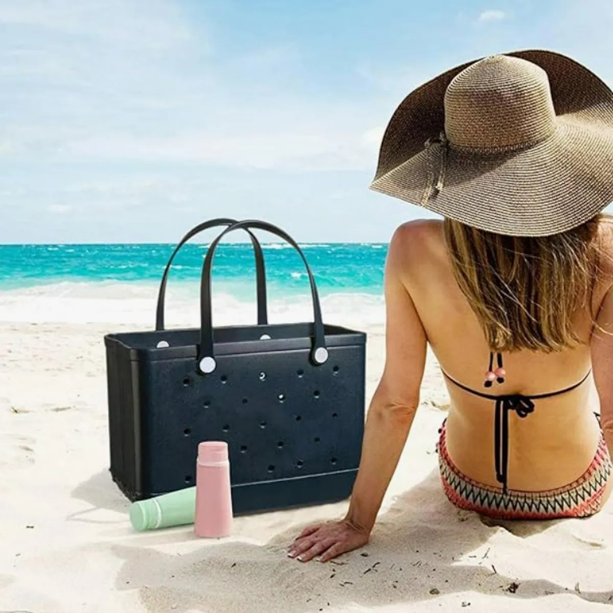 Large Capacity EVA Perforated Beach Tote Bag With Handles 3