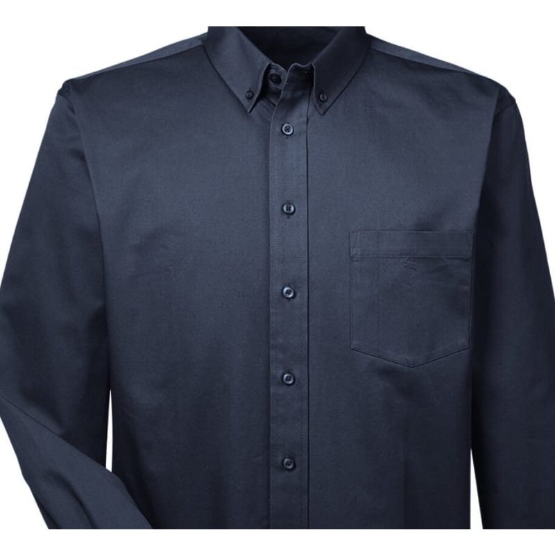 Harriton Men's Foundation 100% Cotton Long-Sleeve Twill Shirt With Teflon™ 4