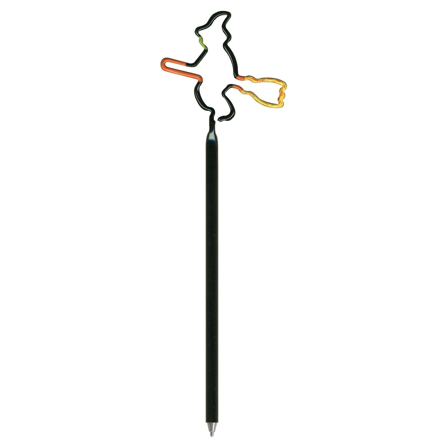 Witch On Broom Multi-Color Inkbend Standard, Bent Pen 3