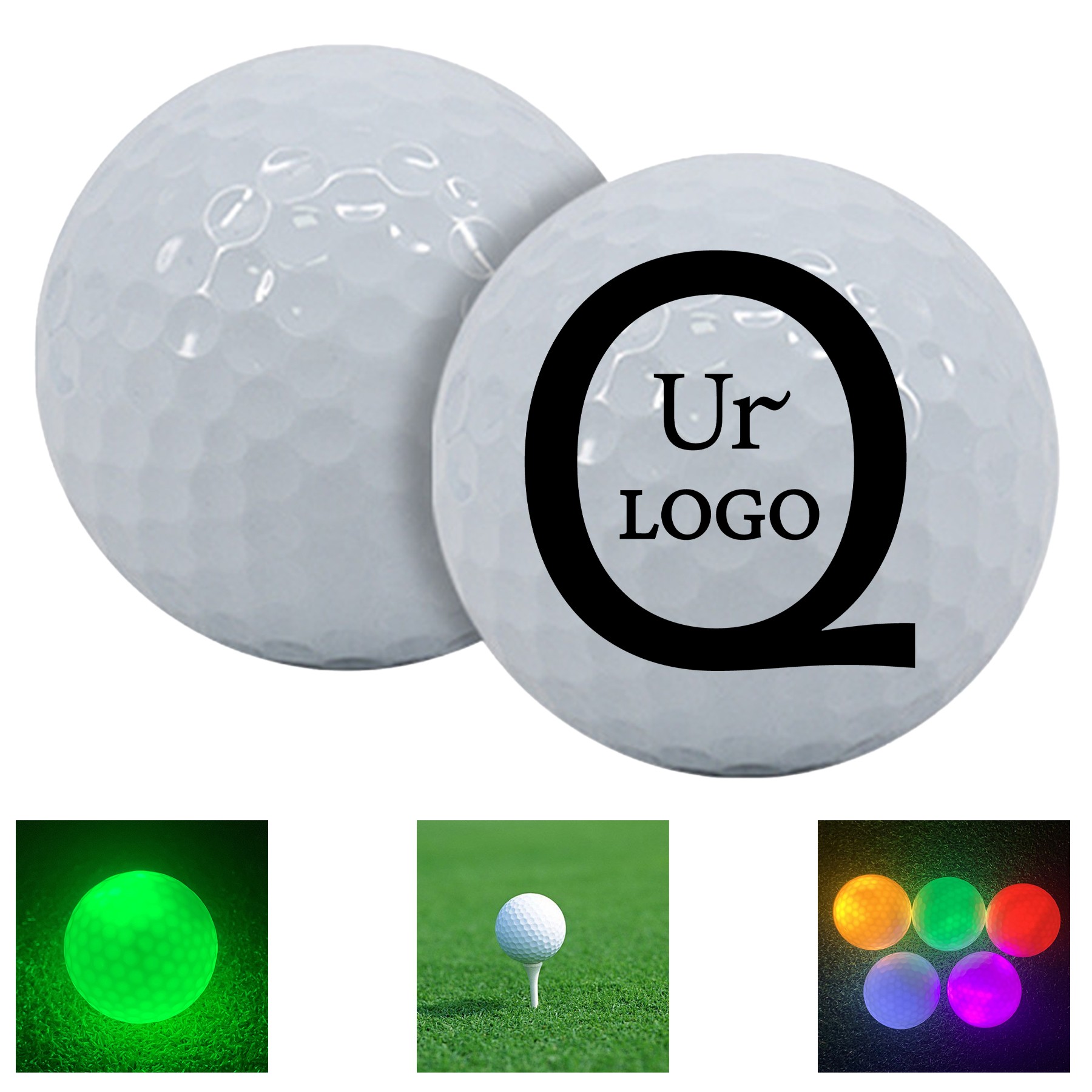 New Orange Golf Glow Ball For Night Court