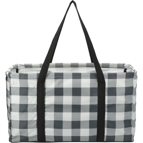 Buffalo Plaid Utility Tote 11